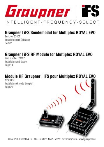 Graupner | iFS Sendemodul für Multiplex ROYAL EVO Graupner ...