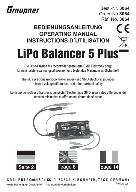 LiPo Balancer 5 Plus - Graupner