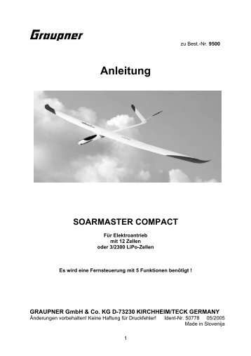 PDF: WP SOARMASTER COMPACT - CMC-Versand