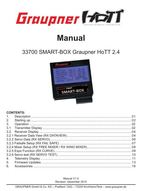 33700 SMART-BOX Graupner HoTT 2.4
