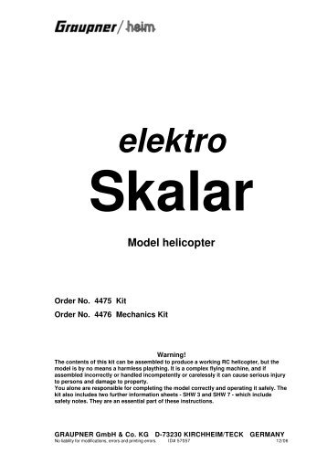 4475 - elektro Skalar - EN - Graupner