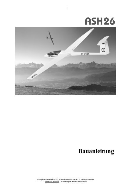 Bauanleitung ASH 26 - TANGENT  - Modelltechnik