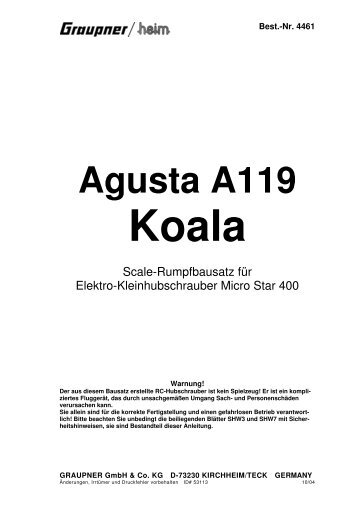 Agusta A119 Koala - Graupner