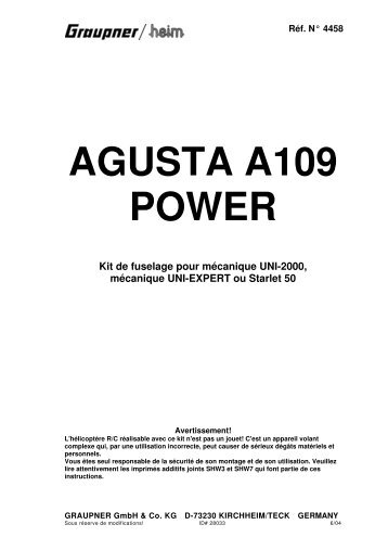 AGUSTA A109 POWER - Graupner