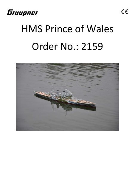 HMS Prince of Wales Order No.: 2159 - Graupner