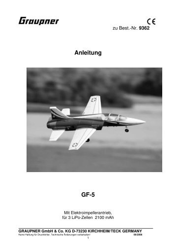 9362 GF-5 DE_EN_FR - Graupner