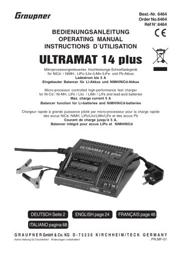 ULTRAMAT 14 plus - Graupner