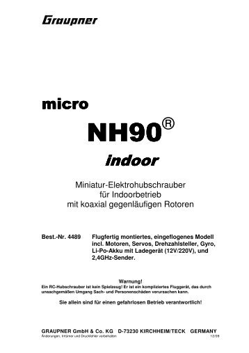 4489 - microNH90 indoor - DE - EN -FR - Graupner