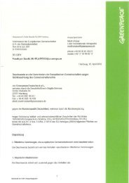 offizielle Beschwerde - Greenpeace-Gruppe München