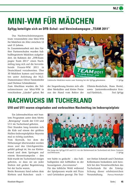 KLEEBLATTMAGAZIN - SpVgg Greuther Fürth