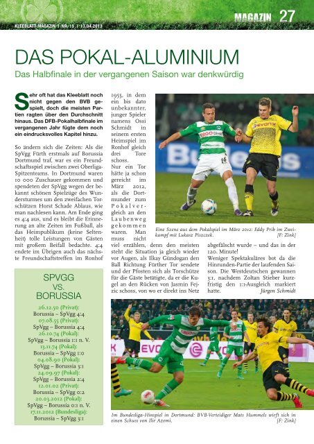 Nr. 15 Borussia Dortmund 13.04.2013 - SpVgg Greuther Fürth