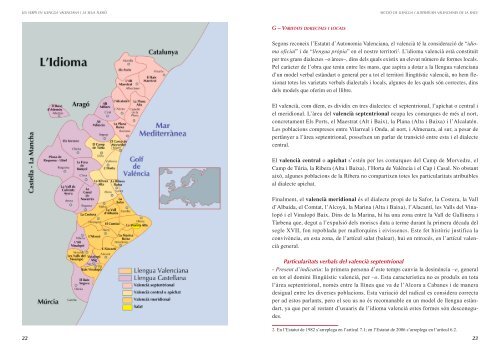 els verps en llengua valenciana i la seua flexió - Secció de Llengua ...