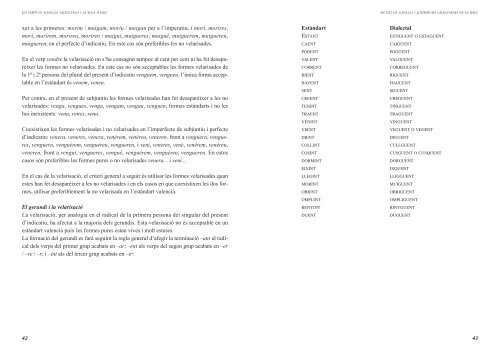 els verps en llengua valenciana i la seua flexió - Secció de Llengua ...