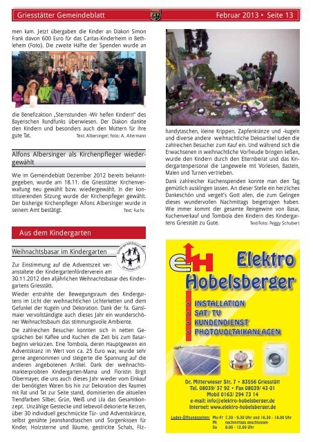 Gemeindeblatt Februar 2013 - Griesstätt