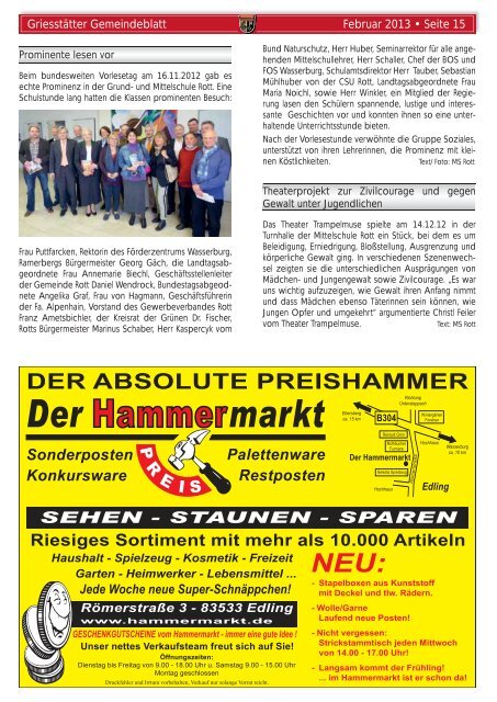 Gemeindeblatt Februar 2013 - Griesstätt