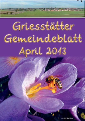 Gemeindeblatt April 2013 - Griesstätt