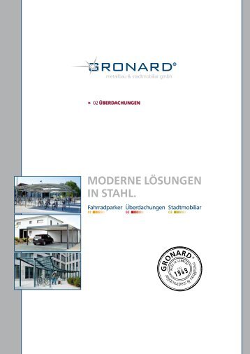 Katalog Überdachungen - GRONARD ® Metallbau & Stadtmobiliar ...