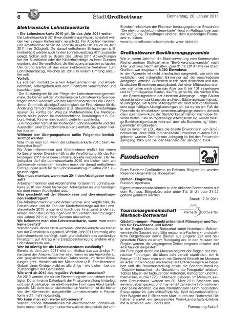 Publ grossbottwar Issue kw03 Page 1 - Gemeinde Großbottwar