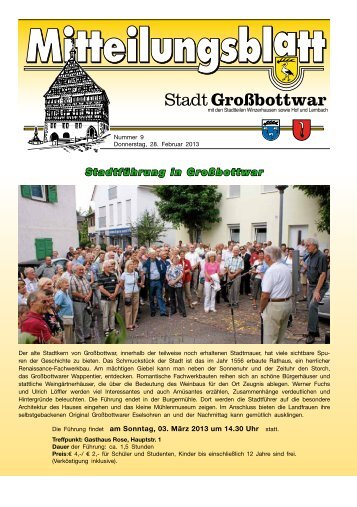 Stadtführung in Großbottwar - Gemeinde Großbottwar