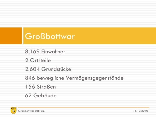 Großbottwar stellt um - Gemeinde Großbottwar