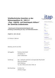 Schalltechnisches Gutachten zu  den BebauungsplÃ¤nen Nr.  109/IâV ...