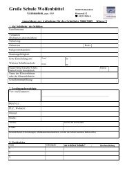 Anmeldung Kl.5 - Große Schule