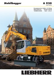 Mobilbagger A 920 - Liebherr