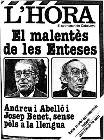 Andreu i Abelló i Josep Benet, sense pèls a la llengua - Atipus