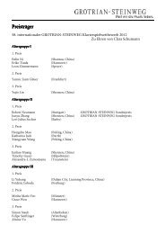 (Liste Preisträger Wettbewerb 2012) - Grotrian-Steinweg