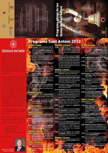 2012. Programa de festes - Sant Antoni de sa Pobla