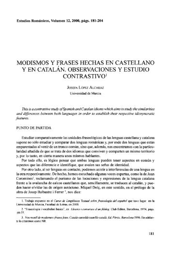 modismos y frases hechas en castellano y en catalán ... - Dialnet