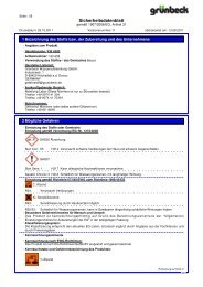 Sicherheitsdatenblatt - Grünbeck Wasseraufbereitung GmbH