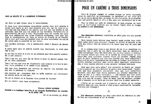 Pour - Diocèse de Quimper et du Léon - Eglise catholique en France