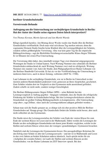 Thomas Kerstan/Martin Spiewak/Jan-Martin Wiarda: " Berliner
