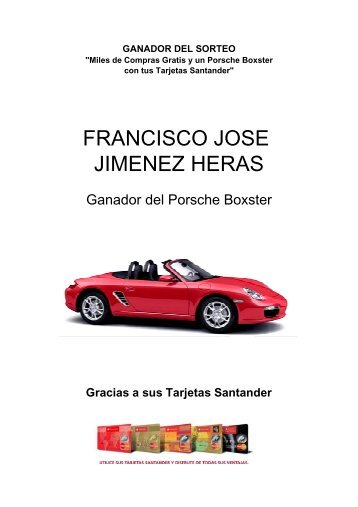 ganador del sorteo - Santander