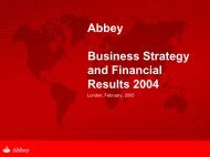 2004 financial and business results - Santander
