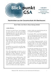 Zum Tode Georg Ardelts - der GSA