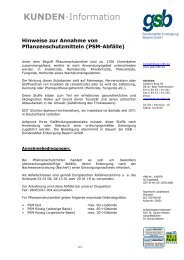 Pflanzenschutzmittel - gsb Sonderabfall-Entsorgung Bayern GmbH
