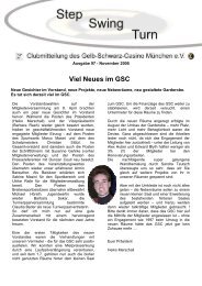 Vereinszeitung Nr. 97, November 2005 - Gelb Schwarz Casino ...
