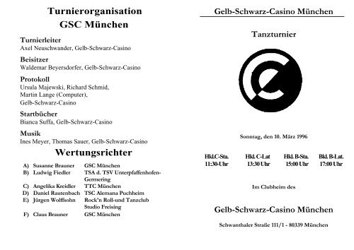 Hgr C-Lat - Gelb Schwarz Casino München eV