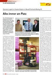 Alles immer am Platz - GS-Gabelstapler Service GmbH