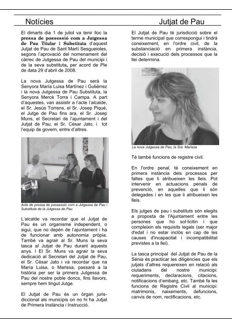 Sant Martí Informa. Butlletí núm. 2 - Juliol 2008