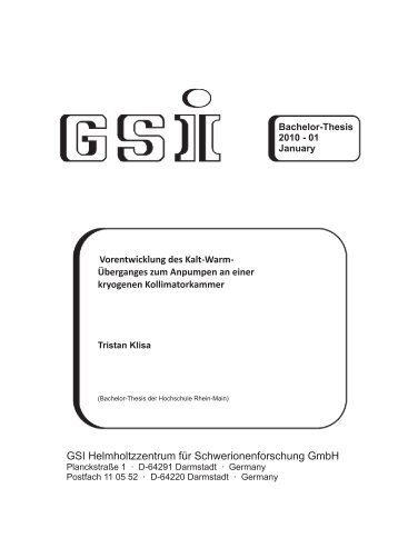 GSI Helmholtzzentrum für Schwerionenforschung GmbH