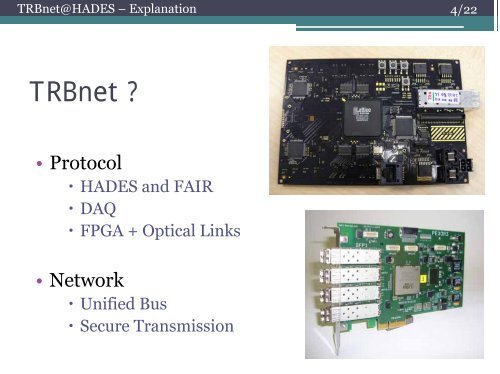 TRBnet for CBM - GSI