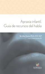 Apraxia infantil. Guía de recursos del habla