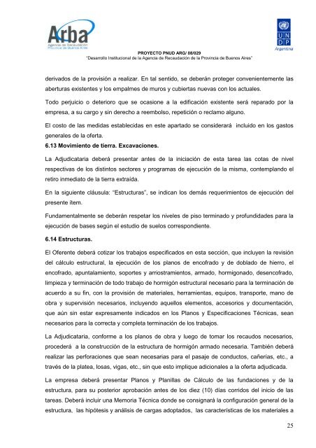 b) Pliego de bases y condiciones - Arba | Agencia de Recaudación ...