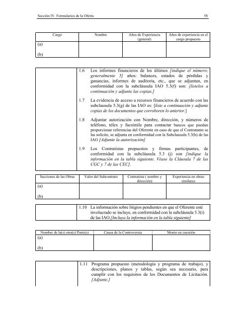 Documentos de Licitación - Ministerio de Economía de la Provincia ...