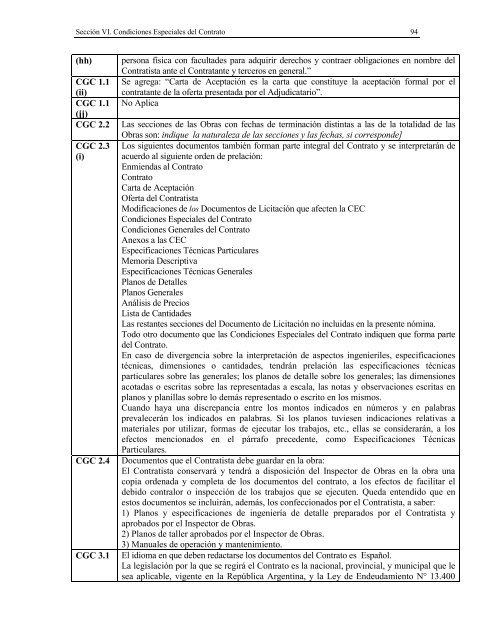 Documentos de Licitación - Ministerio de Economía de la Provincia ...