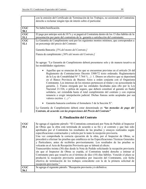 Documentos de Licitación - Ministerio de Economía de la Provincia ...