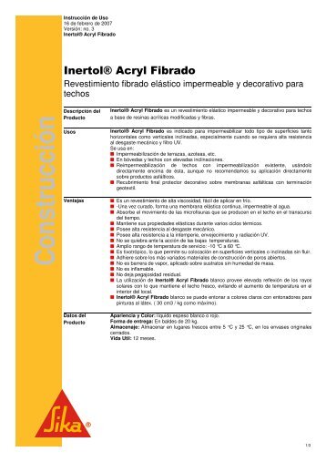 Inertol® Acryl Fibrado - Deplano